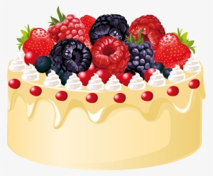 Dessert Clipart Fruit Cake - Fruit Cake Clipart Png