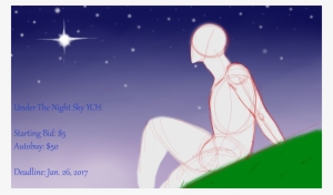 Under The Night Sky Ych - Illustration