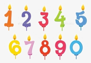 Birthday Candles Download Transparent Png Image - Birthday Candles Number Vector