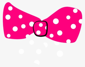 Dots Clipart Black Hair Bow - Pink Polka Dot Bow Clipart