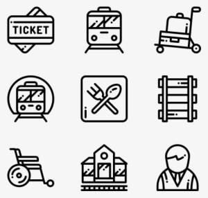 Railway - Travel Icon Transparent Background