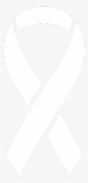 Ribbon Sticker Icon White2 - Clip Art Brain Cancer Ribbon