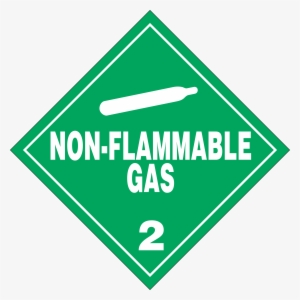 Pdf Png - Non Flammable Gas Label
