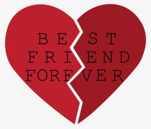 Banner Royalty Free Best Friends Heart Clipart - Best Friends Heart Png