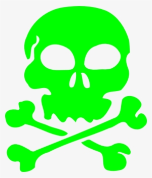 Biohazard Symbol Clipart Green - Green Skull Clipart