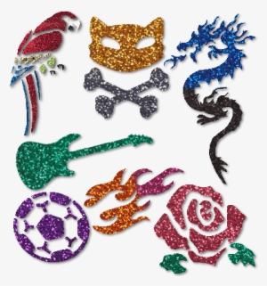 Adhesive Glimmer Tattoos - Glitter Tattoos