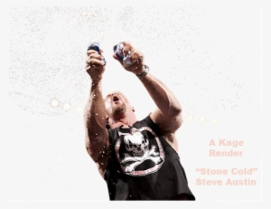 Steve Austin - Stone Cold Steve Austin Beer Transparent