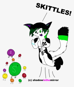 Wolfy Loves Skittles - Cartoon