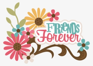 Png Black And White Library Friends Forever Scrapbook - Friends Forever Clip Art