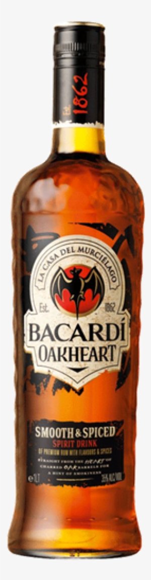 Picture Of Bacardi Oakheart Spiced Rum 1 Litre - Bacardi Oakheart Png