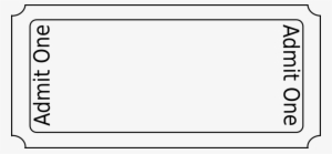 Public Domain Clip Art Image Ticket Id - Admit One Blank Ticket