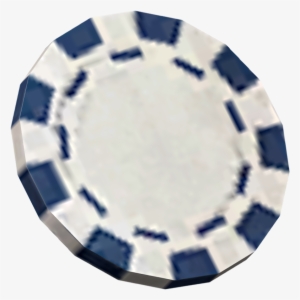 Blue Poker Chip - Casino Token