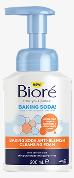 Baking Soda Anti Blemish Cleansing Foam - Biore Baking Soda Acne Scrub