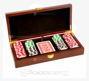 Mahogany Poker Chip Case - Poker Sets