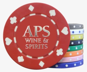 Suited Custom Hot Stamp Poker Chips