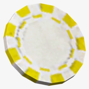 Yellow Poker Chip - Casino Token