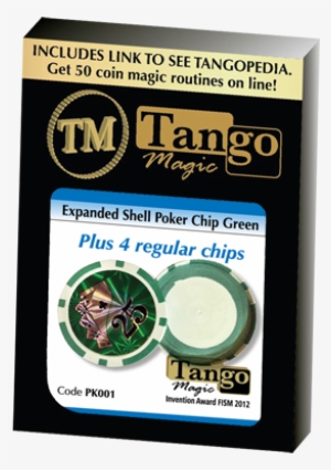 Expanded Shell Poker Chip Red Plus 4 Regular Chips