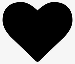 Svg Heart Black And White - Black Heart Png