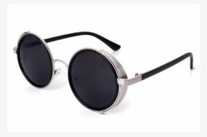 Steampunk Sunglasses - Style Round Shaped Mirror Optical Lens Sunglass
