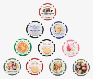 Poker Chip Advertising Magnets Group Of - Advertising