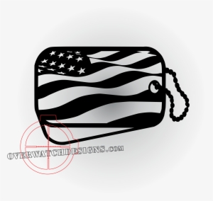 Waving American Flag Dogtag - Florida