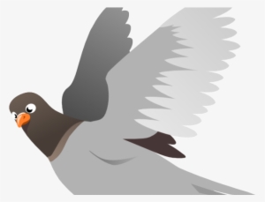 Drawn Pigeon Animated - Flying Pigeon Clipart