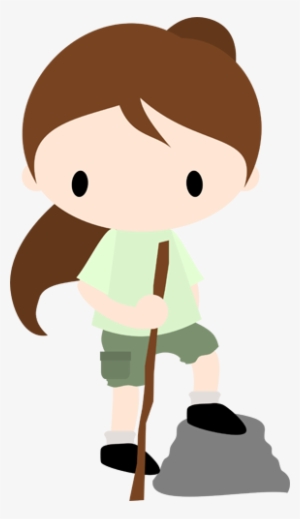 Svg Freeuse Download Chibi Hiker - Girl Hiker Clip Art