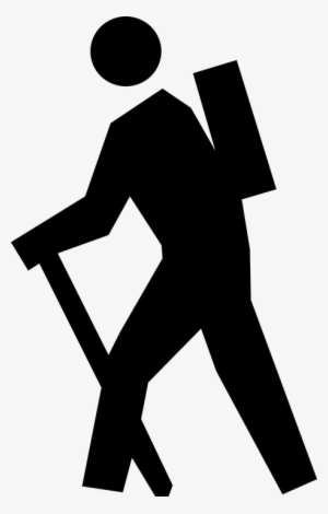 Free Vector Wanderer Hiker Sign Clip Art - Clipart Hiker