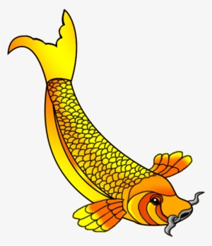 Drawn Gold Fish Koi Fish - Koi