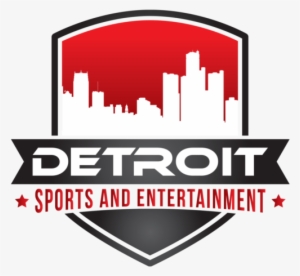 Plastic Sign: Naxart's Detroit Skyline Red, 16x12in.