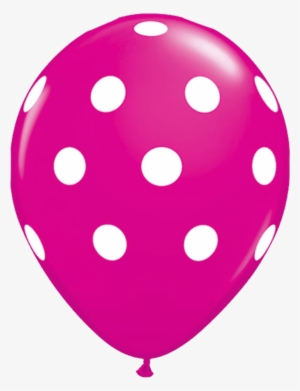 11" Wildberry Polka Dot Balloon - Polka Dot Balloons