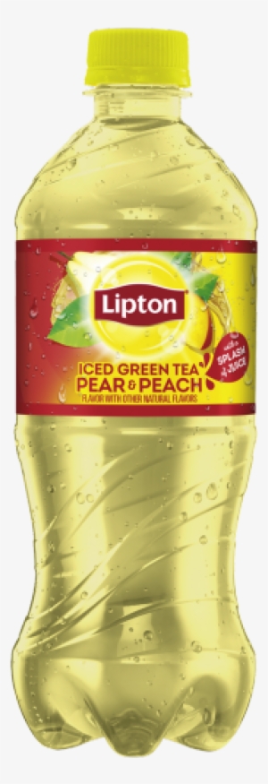Green Iced Tea With A Splash Of Juice Pear And Peach - Lipton Pear And Peach Green Tea