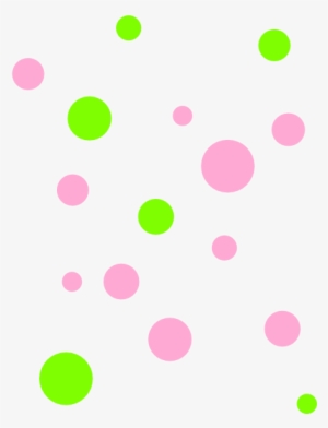 How To Set Use Pink And Green Polka Dots Clipart