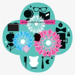Bachelor Button Polka Dot Mix - Polka Dot