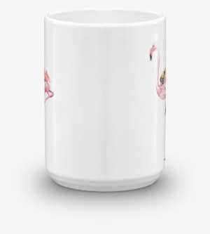 Flamingo And Pug Watercolor Mug - Mug