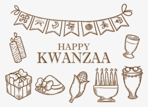 Hand Drawn Kwanzaa Icons Vector - Ollivander's Wand Shop Sign