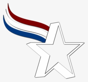Star Red White Blue - Blue And Red Vector Png