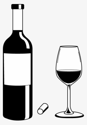 Graphic Free Download Collection Of Black And White - Alcohol Clipart Black And White