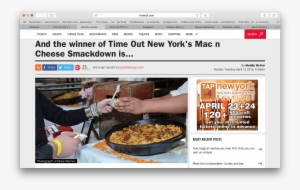 And The Winner Of Time Out New York's Mac N Cheese - Houston Hall