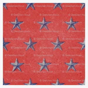 Stars Print Red White And Blue Vintage - Blue
