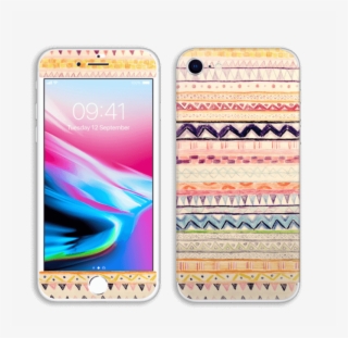 Hand Drawn Aztec - Apple Iphone 8 256gb Silver