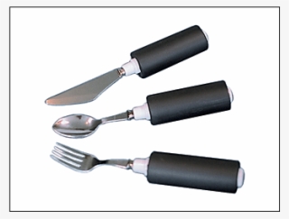 Left Hand Soup Spoon - Fabrication Enterprises 61-0061 Utensil, Soft Handle