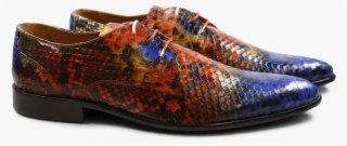 Derby Shoes Toni 1 F Snake Electric Blue Orange Sun