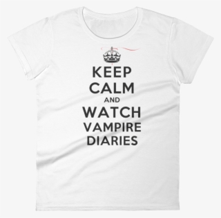 Keep Calm And Watch Vampire Diaries T-shirt - Harley Quinn Black And White