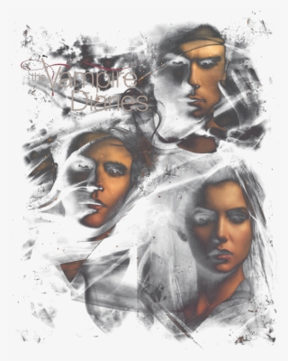 Vampire Diaries Smokey Veil Women's T-shirt - Sketch