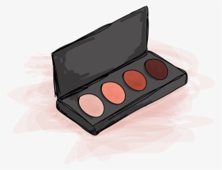 A Rectangular Palette With Four Eyeshadows - Eye Shadow