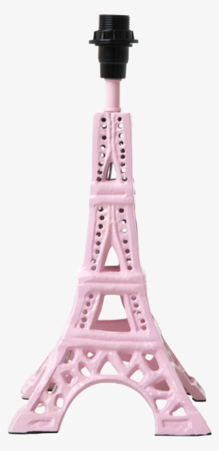 Small Metal Eiffel Tower Table Lamp Base In Soft Pink - Eiffel Tower