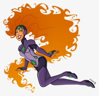 Female Stars Of Comics - Starfire Modest