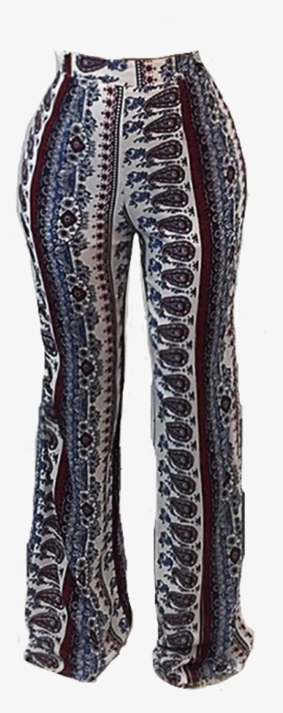 High Waist Boho Flare Pants