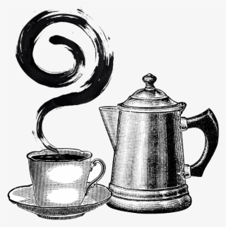 Coffee2 - Vintage Coffee Machine Drawing